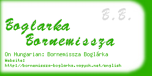 boglarka bornemissza business card