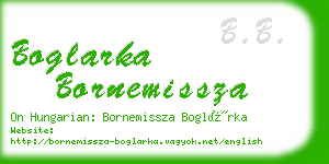 boglarka bornemissza business card